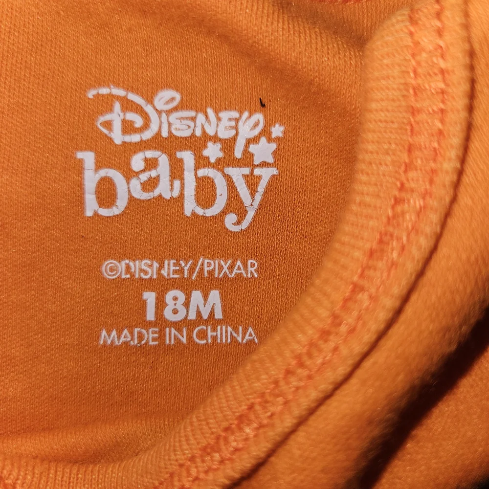 Disney Green and Orange Nemo Monsters Inc Bodysuits for Infant 18 months